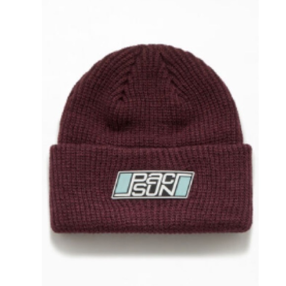 PACSUN Rubber Logo Fisherman Beanie - Picture 1 of 5